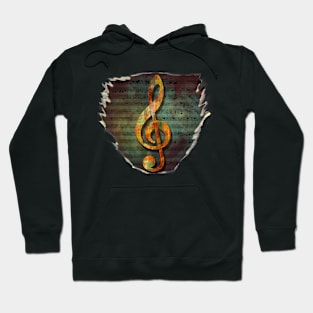 Treble Clef On music Hoodie